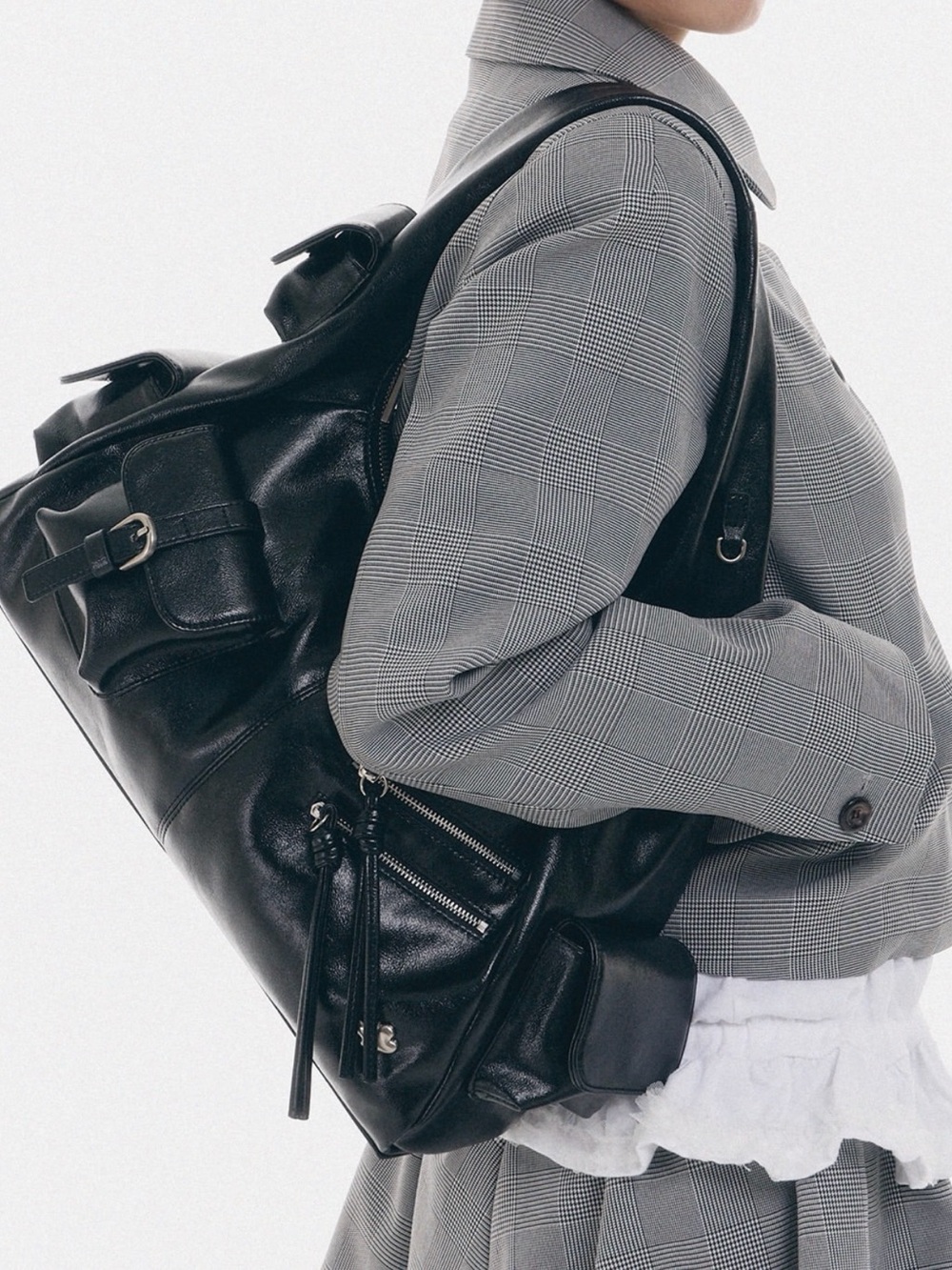 MYSHELL Poky Multi Pocket Black Bag